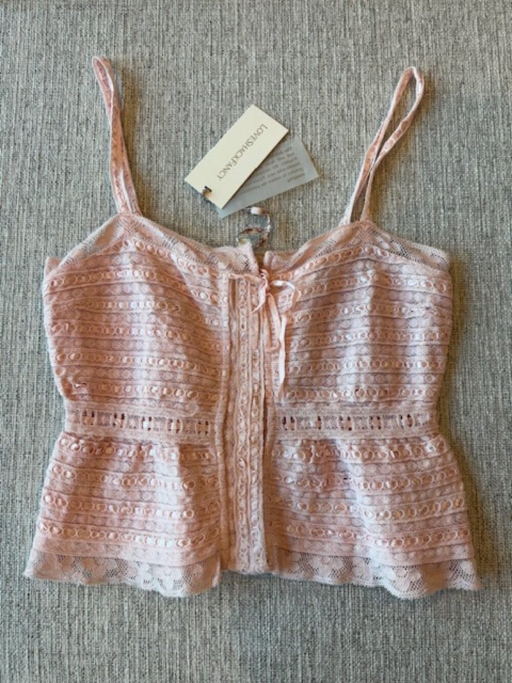 LoveShackFancy Niraya Woven Cotton Sleeveless Top $325 NWT